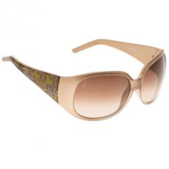 Womens Fendi Brown FS440R Limited Edition Cold Insert Embellished Sunglasses - Picture 1 of 14